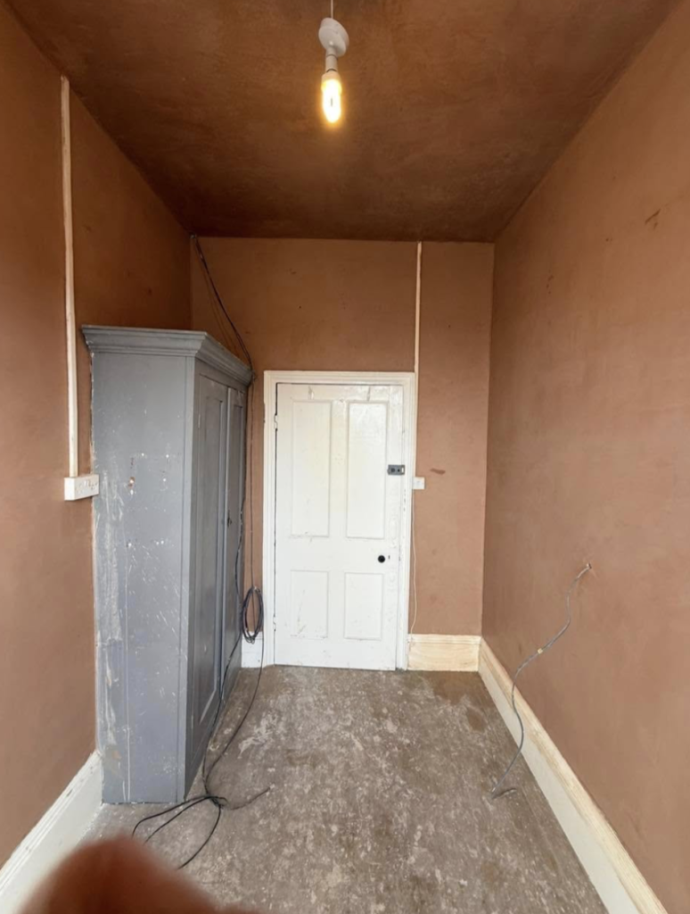 Llanelli deaf centre plastering