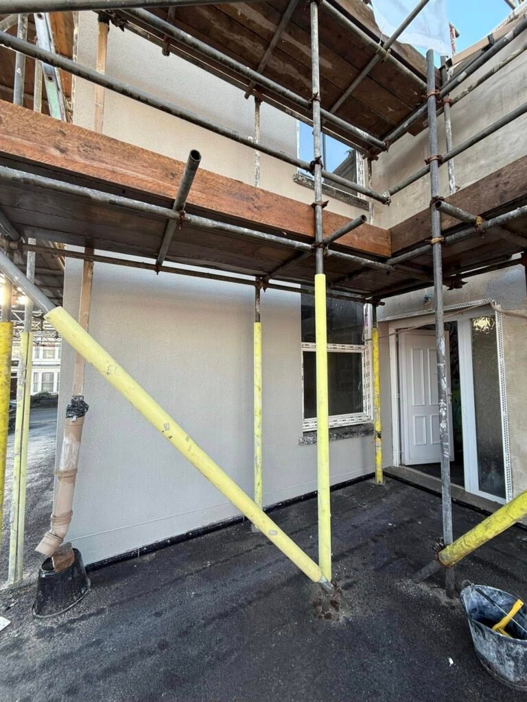 Llanelli deaf centre plastering