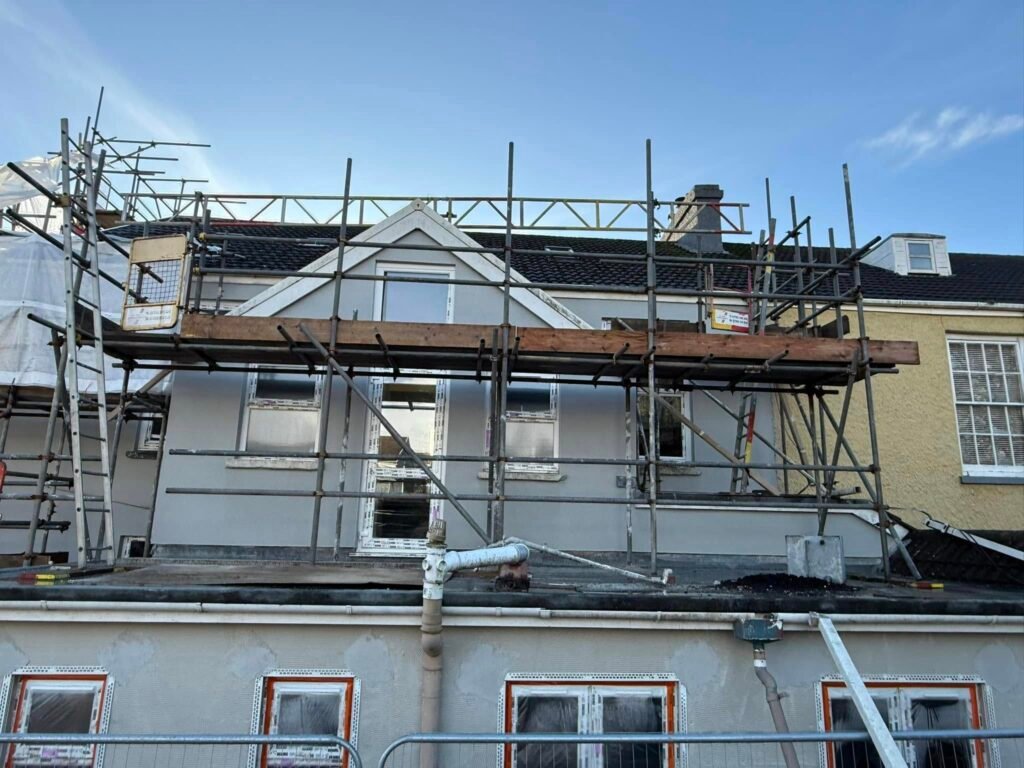 Llanelli deaf centre plastering