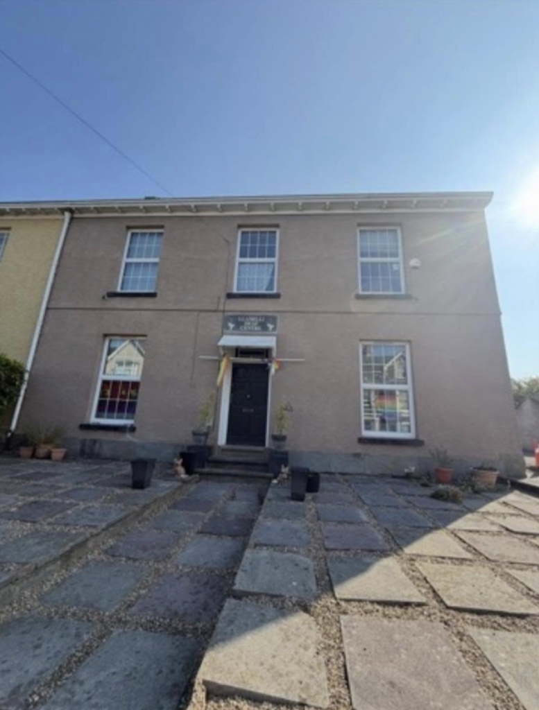 Llanelli deaf centre plastering